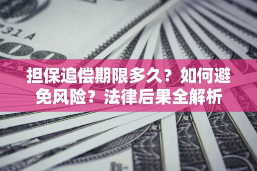 济南担保追偿期限多久？如何避免风险？法律后果全解析