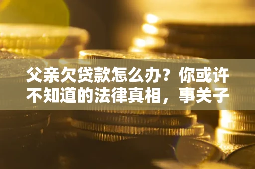 济南父亲欠贷款怎么办？你或许不知道的法律真相，事关子女未来