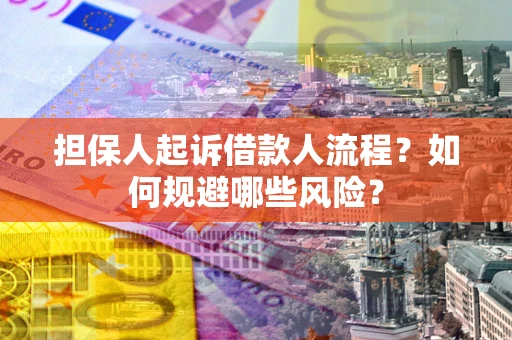 济南担保人起诉借款人流程？如何规避哪些风险？
