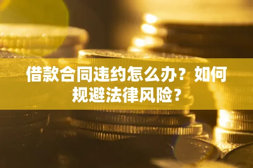 济南借款合同违约怎么办？如何规避法律风险？